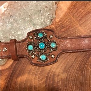 Paige Wallace leather cuff bracelet Sundance boho
